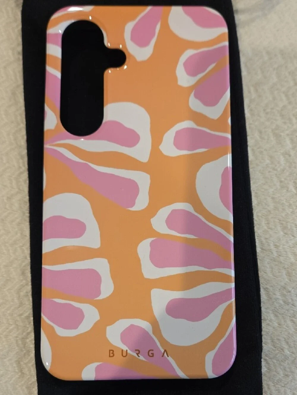 Burga Pink & Orange Abstract Pattern Phone Case - Picture 5 of 5